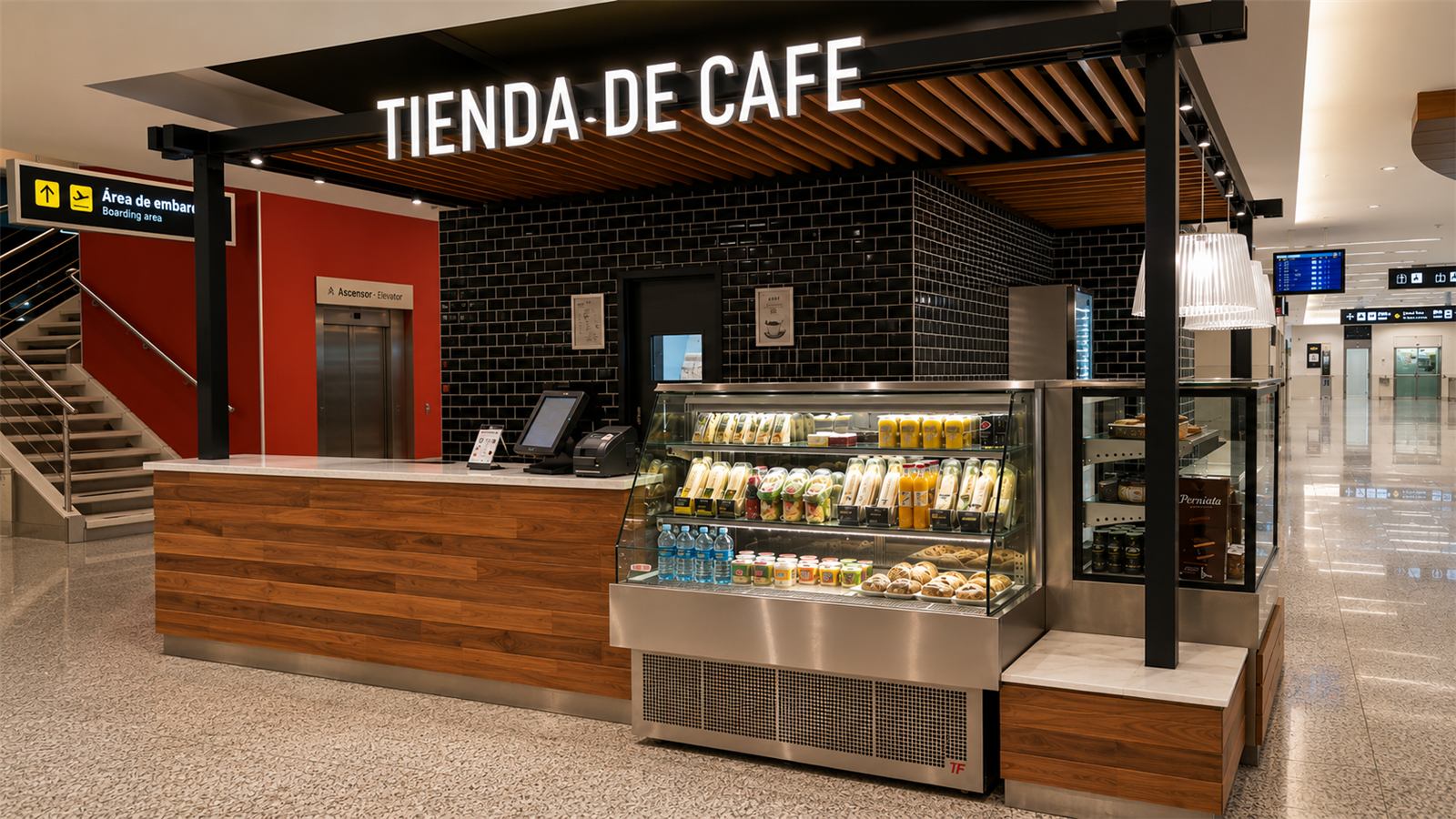 Proyecto Tecnofred: Tienda de Café, Aeroparque